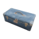 Old blue suitcase