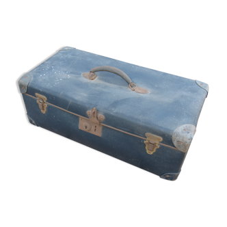 Valise ancienne bleue