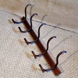 Fischel 5-hook bistro wall coat rack from the 20s