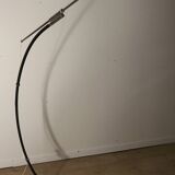 Vintage arc floor lamp with a chrome metal balance, 1970.