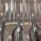 11 silver-plated cake forks, goldsmith SFAM Louis XIV style