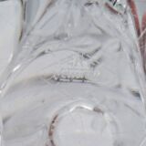 Large Pressed-Moulded Glass Vase "Swan" - Art Deco Style