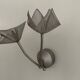 Rare appliqué simple Post Modern Mesh Flowers Design, 1980s, Belgium