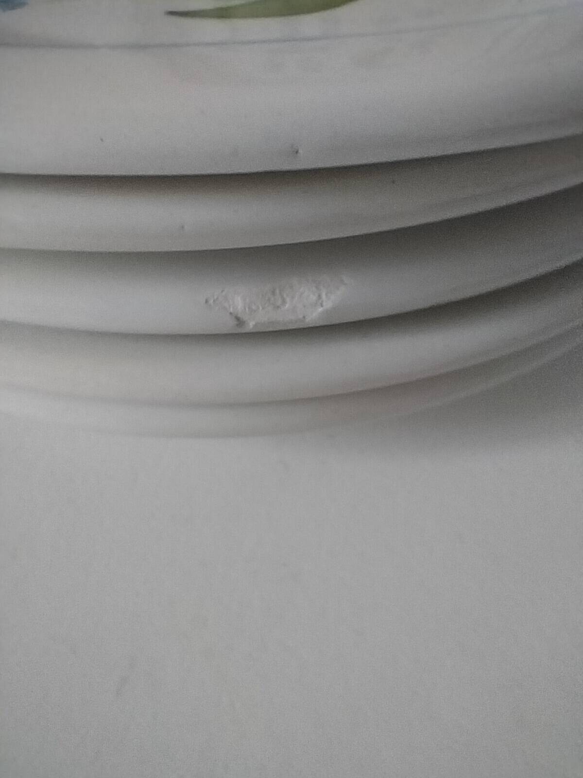 6 assiettes à dessert vintage Quadrifoglio italiennes décor myosotis