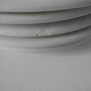 6 vintage Italian Quadrifoglio dessert plates with forget-me-not decoration.