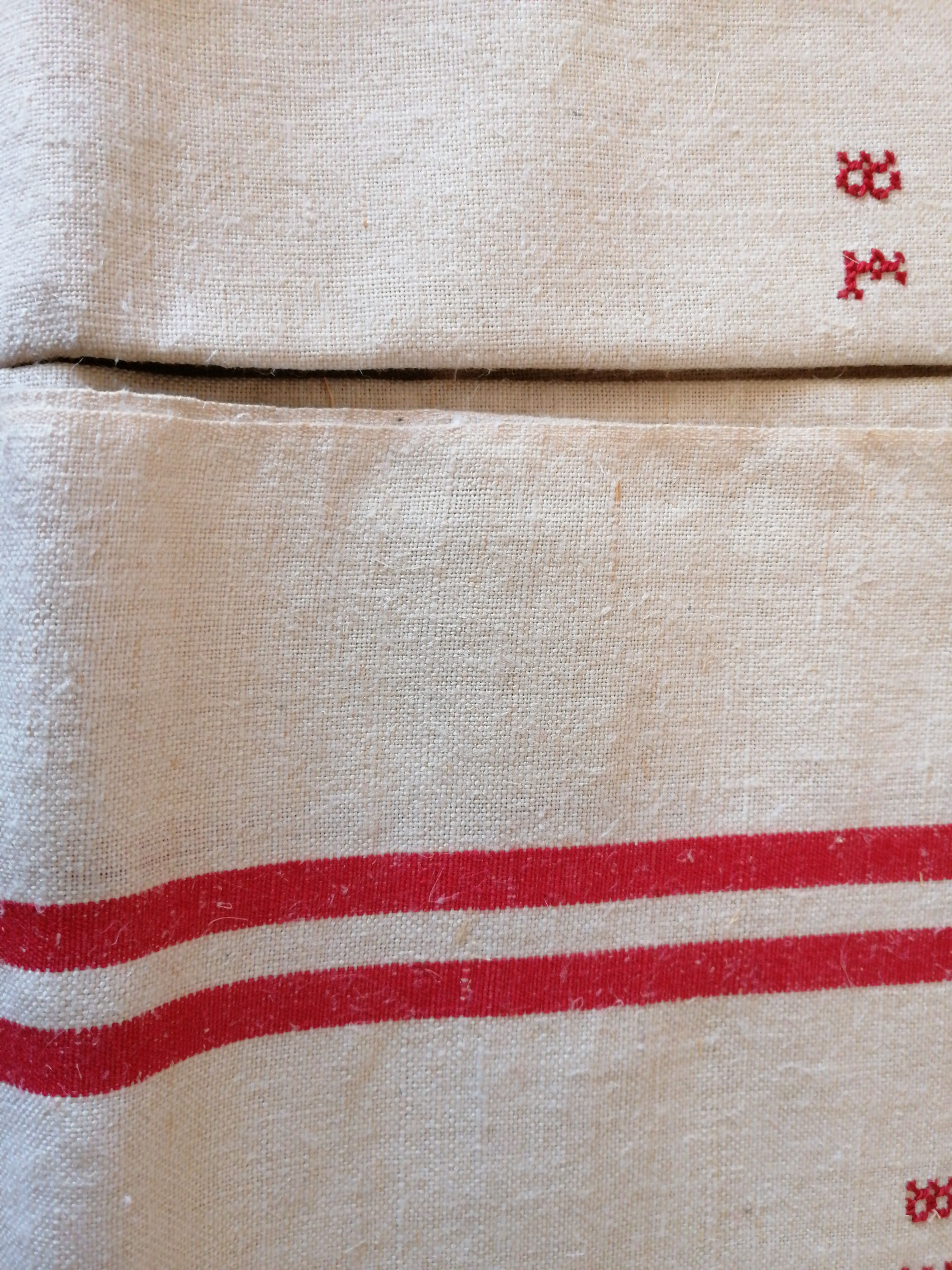 Set of 6 tea towels old Monogram B L