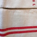 Set of 6 tea towels old Monogram B L