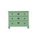 Solid pine chest of drawers painted green, three drawers, Denmark 1950s