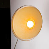 Large tilting luminaire in Steel and Teak Temde Leuchten 1960.