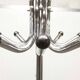 1960 parrot coat rack with 16 hooks, industrial chrome metal, rotating.
