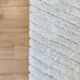 Beni Ourain white shaggy rug 105x165 cm