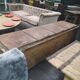 Former boat fridge turned decoration chest