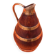 1940s Cider barrel pitcher Oak wood encircled with riveted copper