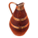 1940s Cider barrel pitcher Oak wood encircled with riveted copper