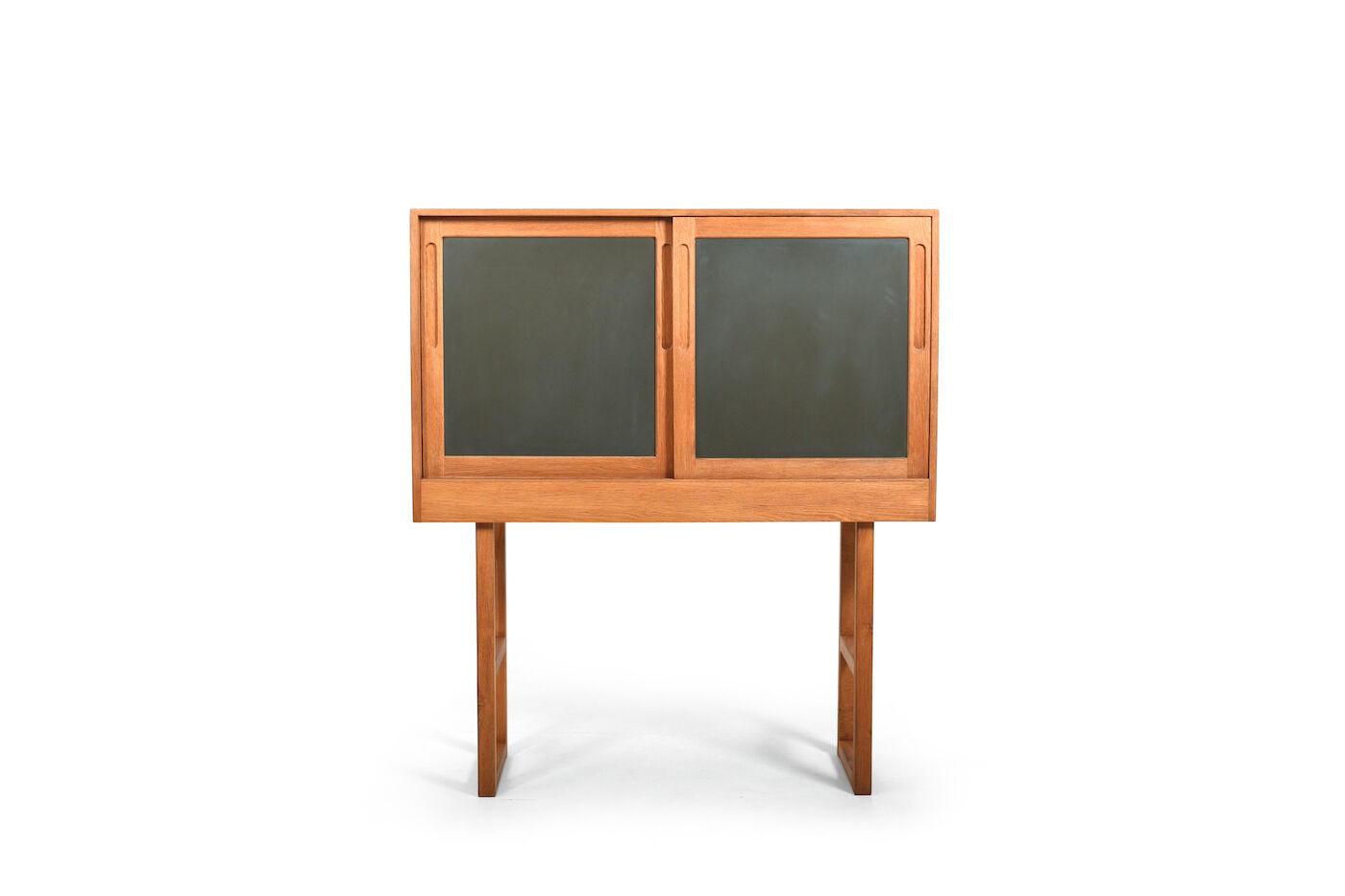Danish oak and formica cabinet 1960s