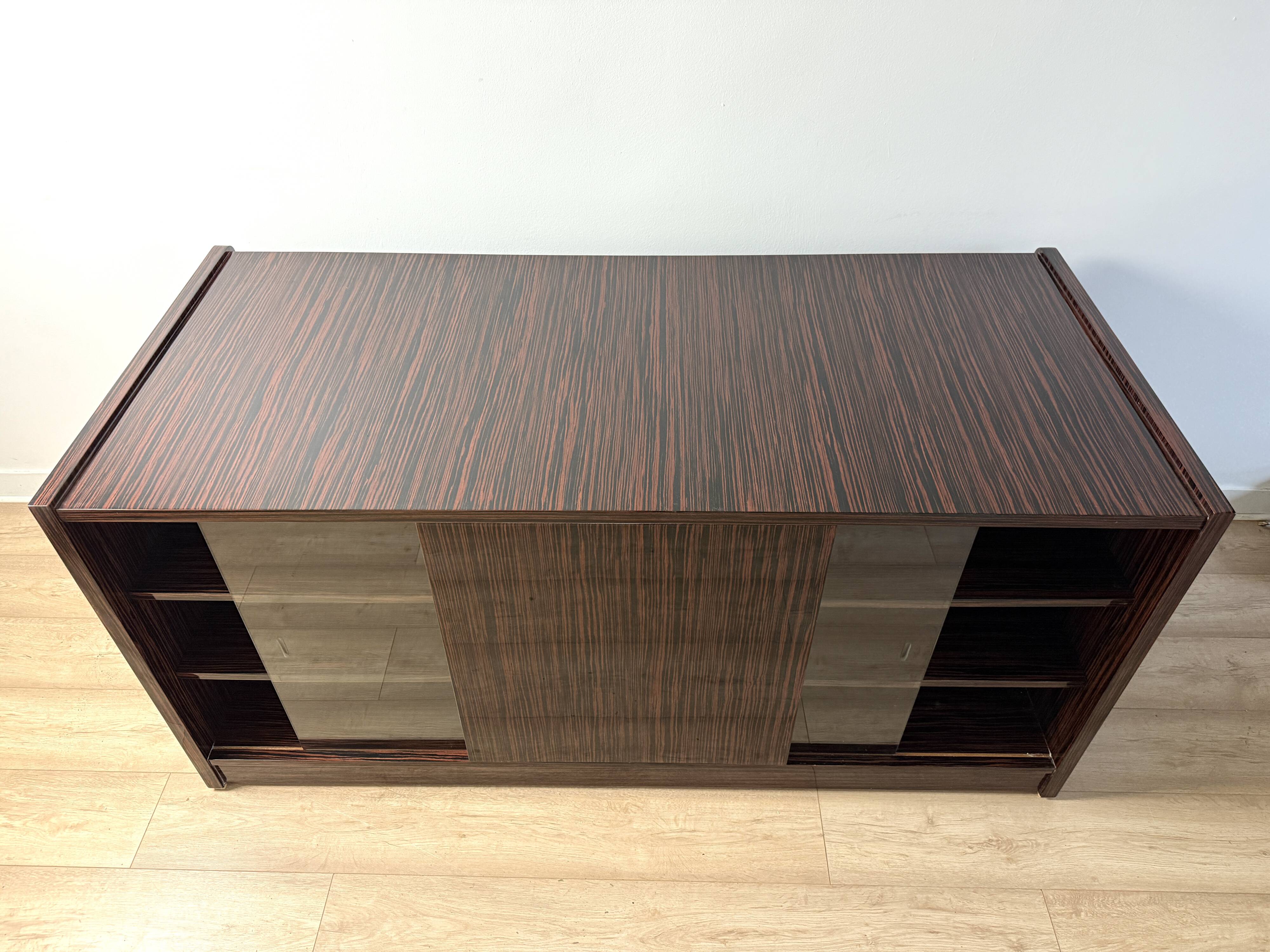 Art Deco “New York” double-sided desk – Macassar ebony veneer