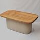 Soft Table — One-Off Sculptural Table in Reclaimed Oak and Wool by Zachte Z
