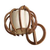 Wall lamp in rattan from the 50