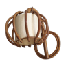 Wall lamp in rattan from the 50