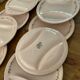 10 vintage asparagus plates Longwy Betty