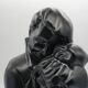 Figurine, loving couple, Scandinavian ceramic, 1970s