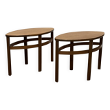 Pair of Scandinavian teak bedside tables