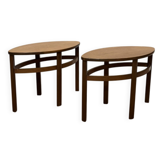 Pair of Scandinavian teak bedside tables