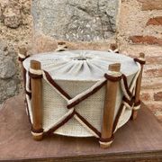 Suspension en laine et bois