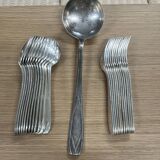 Service de table de 25 couverts en métal argenté art déco