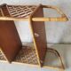 Vintage rattan wall shelf
