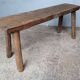 Bench 100 cm old solid wood with patina