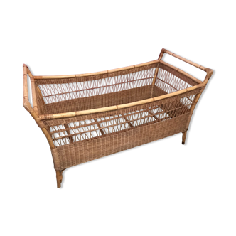 Lit enfant rotin-osier