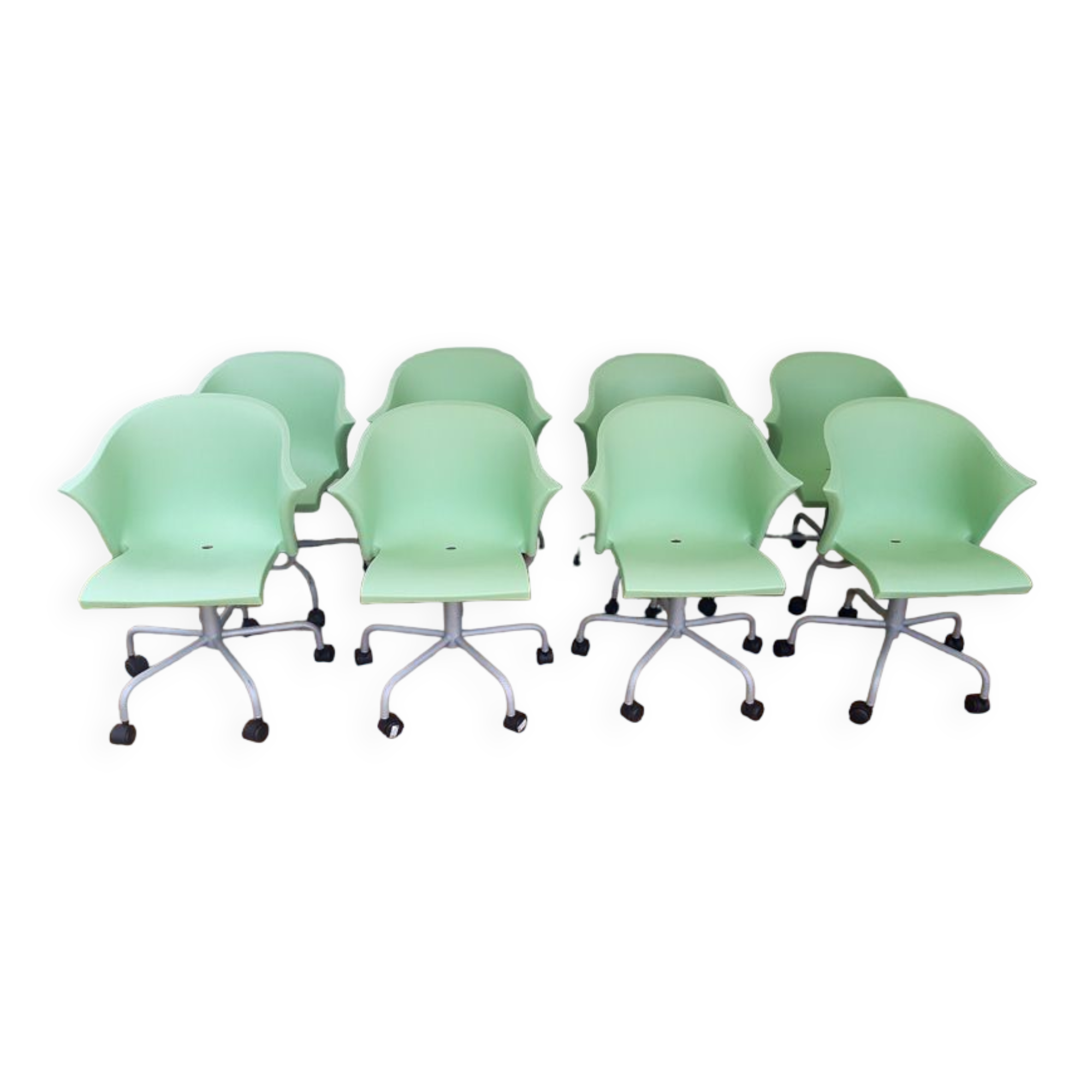 Series of 8 designer armchairs “Bla bla bla” Marco Maran