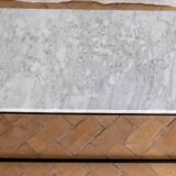 Rectangular Carrara marble coffee table 120x60 cm