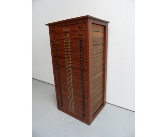 Vintage mahogany filing cabinet