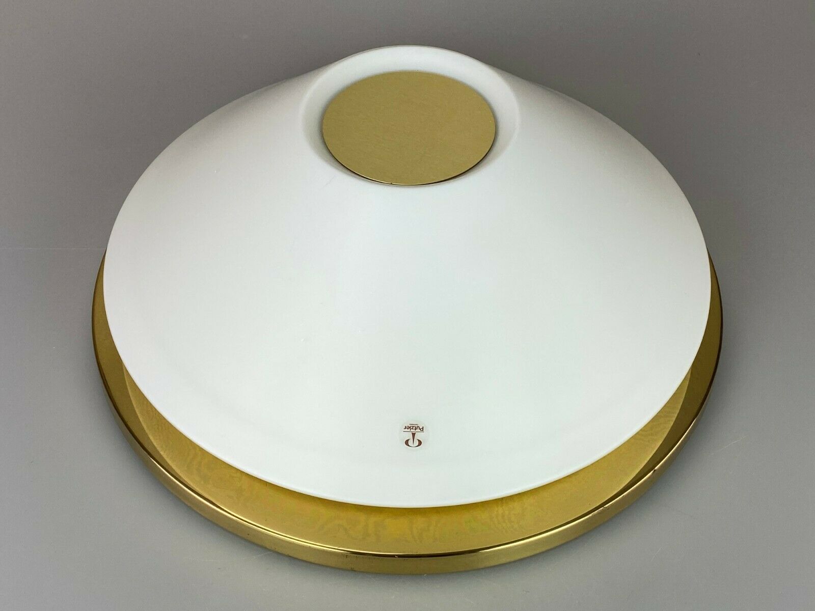 70s Peill & Putzler Plafoniere ceiling lamp glass space design lamp 70s