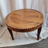 Marquetry table Morocco, 1960