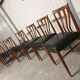 Set of 6 Scandinavian teak chairs 1960