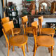 Suite de 5 chaises bistrot Baumann vintage