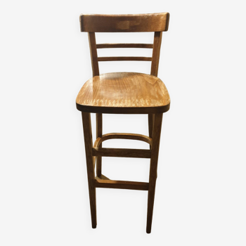 Solid beech high bar stool