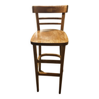 Solid beech high bar stool