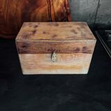 Old wooden kitchen storage box