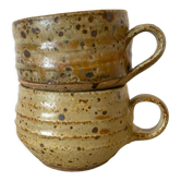 Tasses en grès pyreté vintage