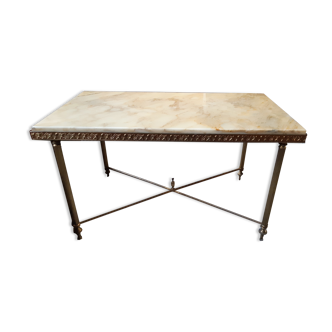 Table basse marbre et dorure