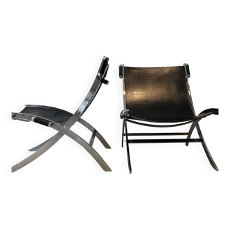 “Scissor” chairs by A.Citterio and P.Tuttle for Flexform
