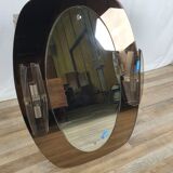 Miroir de salle de bain vintage en acier