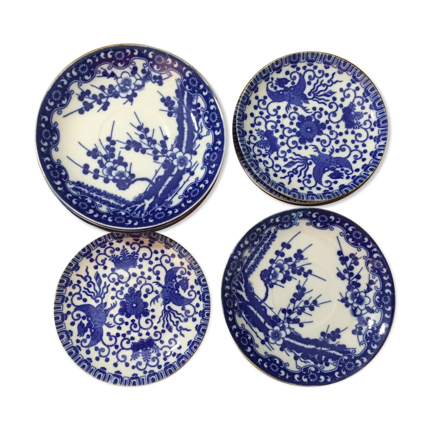 11 Cobalt blue bread plates