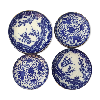 11 Cobalt blue bread plates