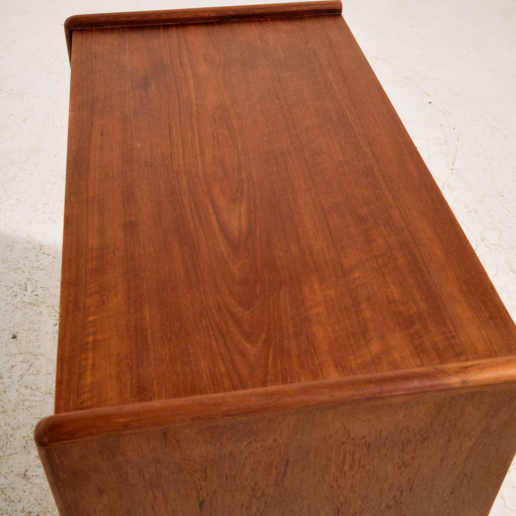 Restored commode in teak and oak