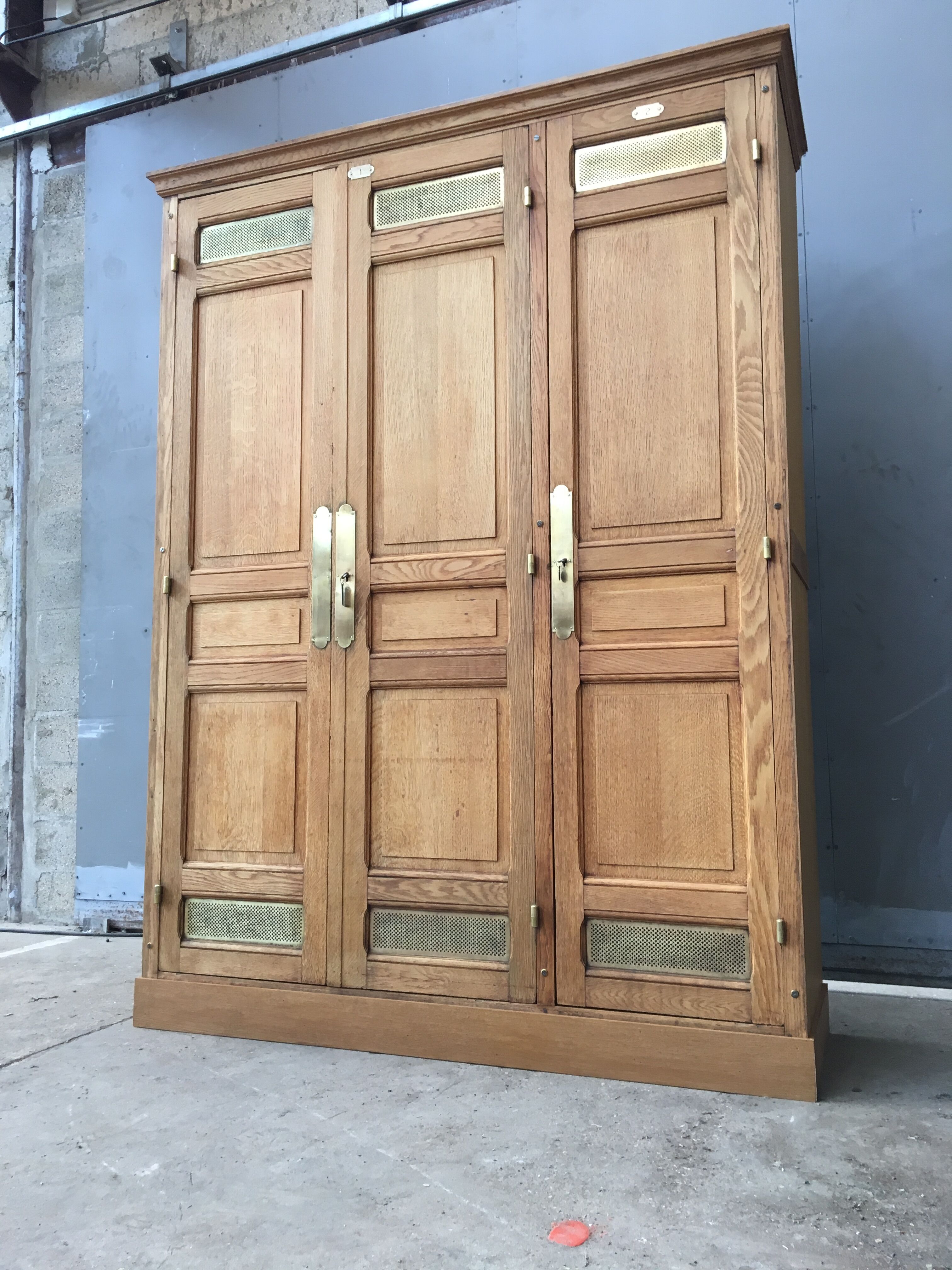30s Oak cloakroom from the national bank in France